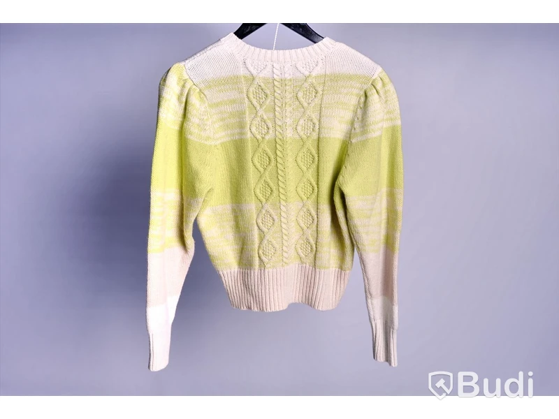 Stickad Tröja - Baum und Pferdgarten Caraway Sweater Sulpher Stripe - Strl M (Nypris ca 950kr)