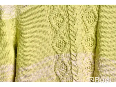 Stickad Tröja - Baum und Pferdgarten Caraway Sweater Sulpher Stripe - Strl M (Nypris ca 950kr)