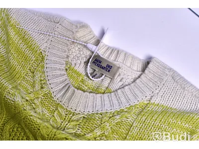 Stickad Tröja - Baum und Pferdgarten Caraway Sweater Sulpher Stripe - Strl M (Nypris ca 950kr)