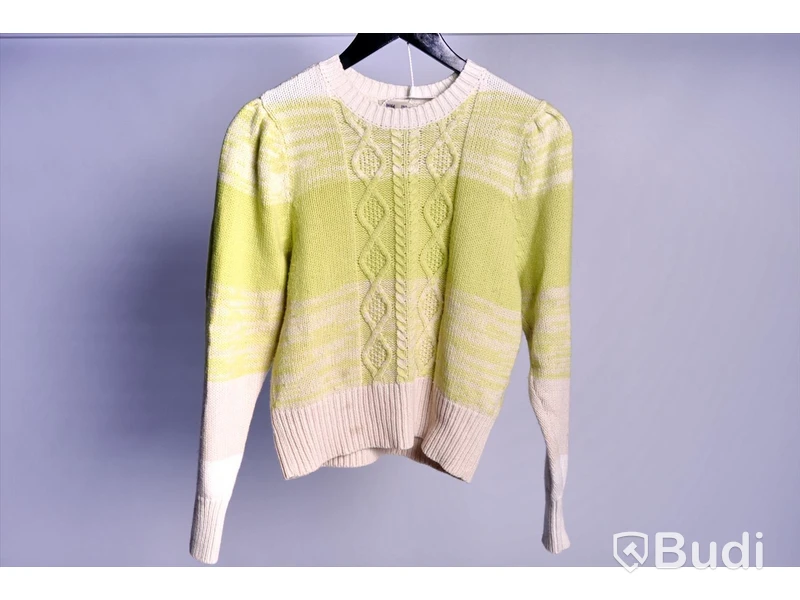 Stickad Tröja - Baum und Pferdgarten Caraway Sweater Sulpher Stripe - Strl M (Nypris ca 950kr)