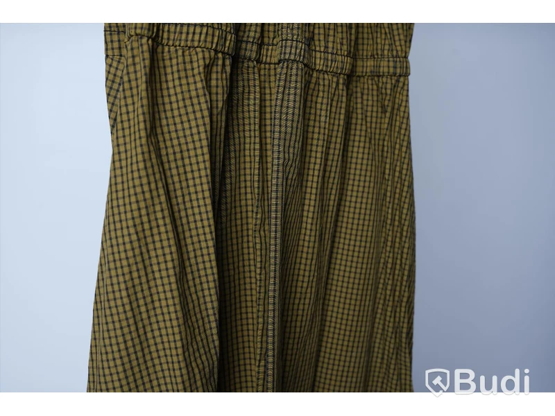 Klänning - Proenza Schouler Plaid Poplin Gathered Maxi Dress