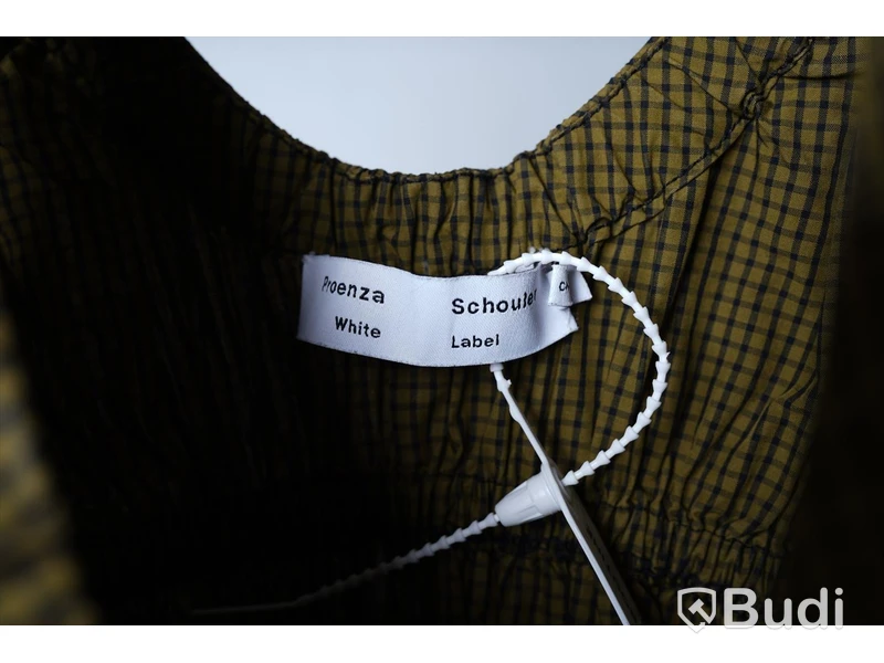 Klänning - Proenza Schouler Plaid Poplin Gathered Maxi Dress