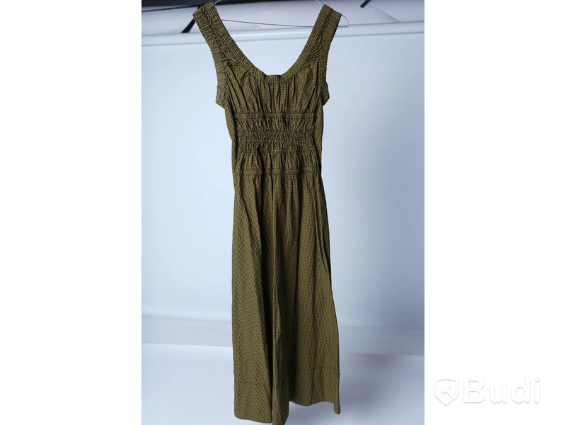 Klänning - Proenza Schouler Plaid Poplin Gathered Maxi Dress