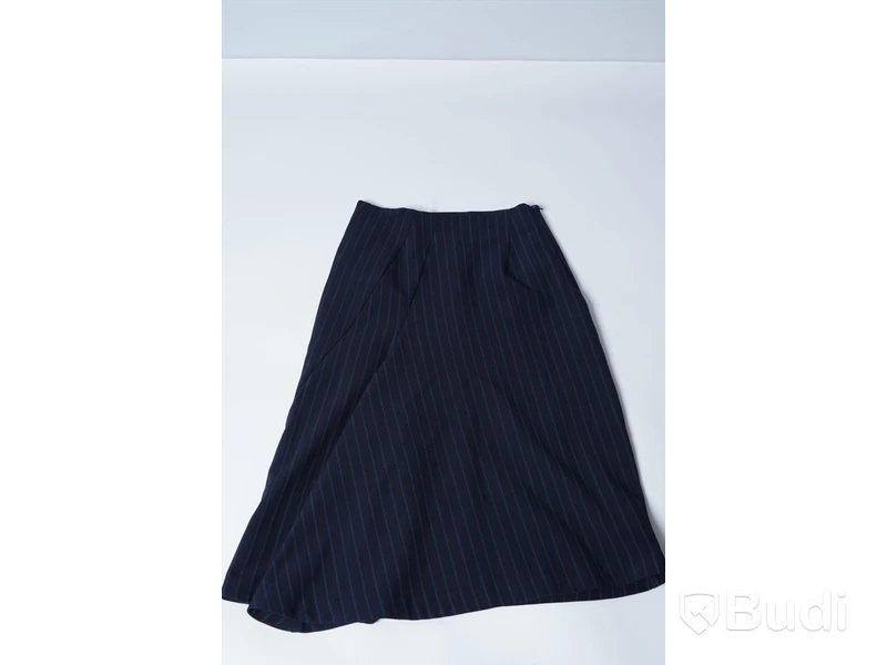 Kjol - Assymmetric Pinstriped Midi Skirt Storlek 34