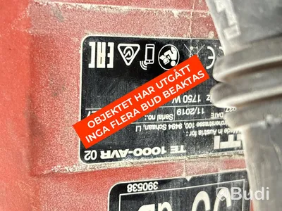 Elektrisk bilningsmaskin Hilti TE 1000-AVT - 2019