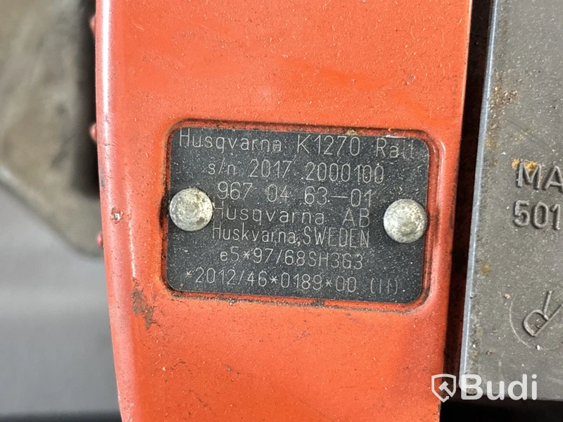 Rälskap Husqvarna K1270 Rail - 2017