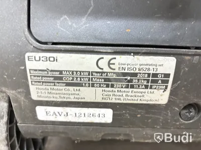 Elverk Honda EU 30i - 2018