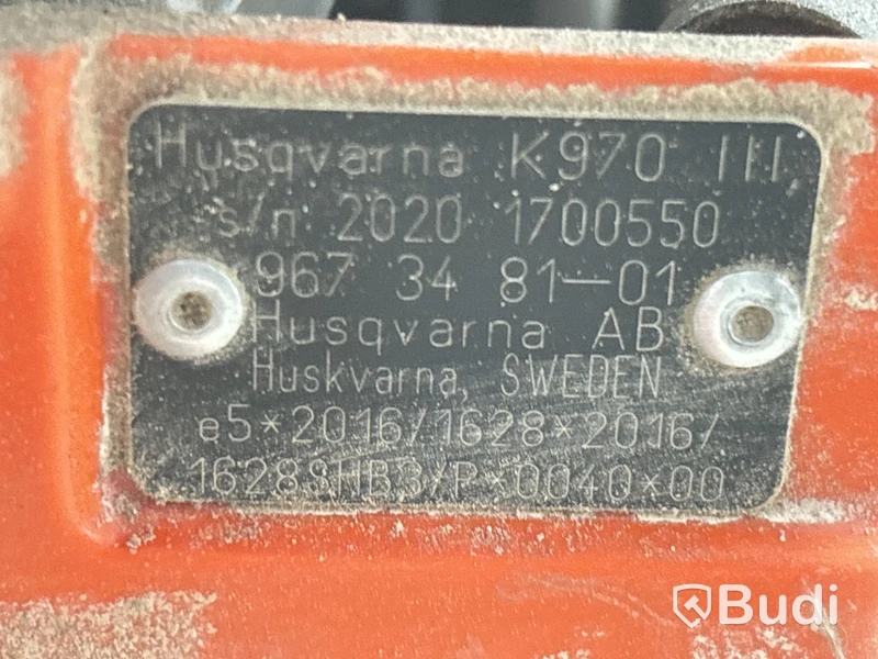 Kapmaskin Husqvarna K970 - 2020