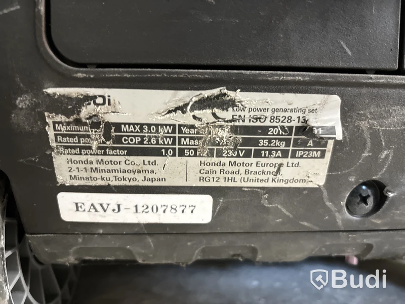 Elverk Honda EU 30i