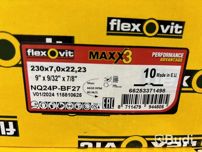 Nya kapskivor Flexovit Maxx 3 | 230x7.0x22,23 mm - 40 st