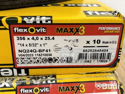 Nya kapskivor Flexovit Maxx 3 | 356x4.0x25,4 mm - 40 st