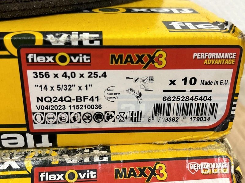 Nya kapskivor Flexovit Maxx 3 | 356x4.0x25,4 mm - 40 st