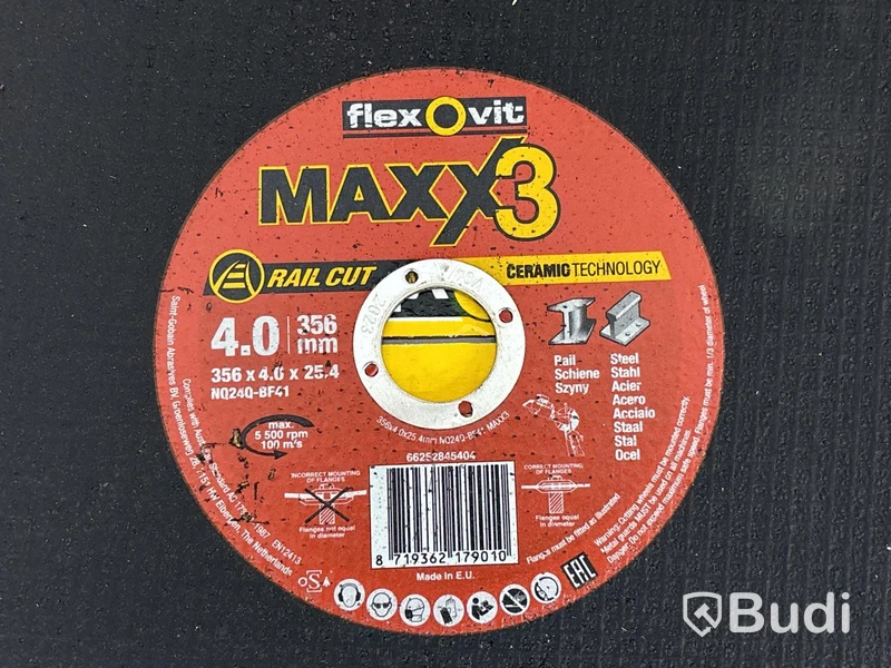 Nya kapskivor Flexovit Maxx 3 | 356x4.0x25,4 mm - 40 st