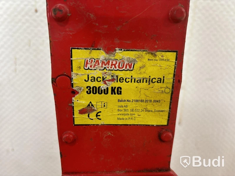 Mekanisk domkraft Hamron 3000 kg - 3 st