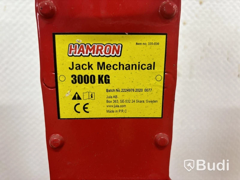 Mekanisk domkraft Hamron 3000 kg - 3 st