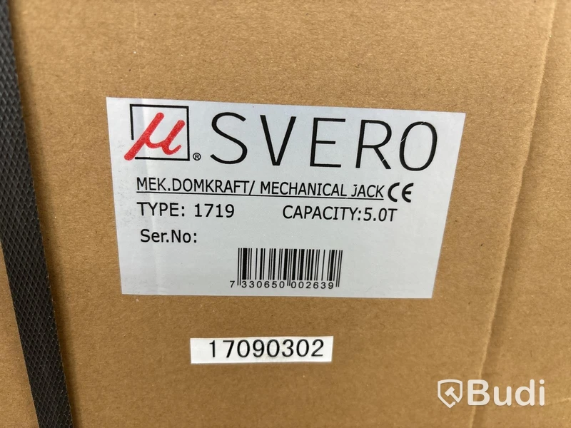 Mekanisk domkraft Svero 5 ton - ny i kartong