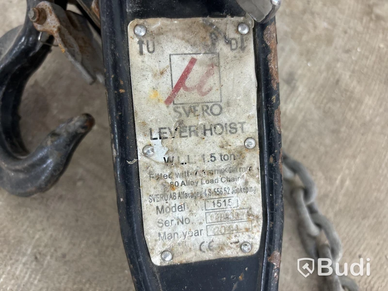 Spaklyftsblock Svero 1,5 ton - 2 st