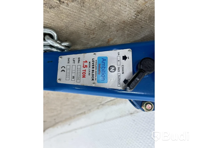 Spaklyftsblock 1,5 ton - 3 st