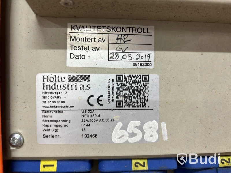 Byggcentral US 32A & 3-faskablage