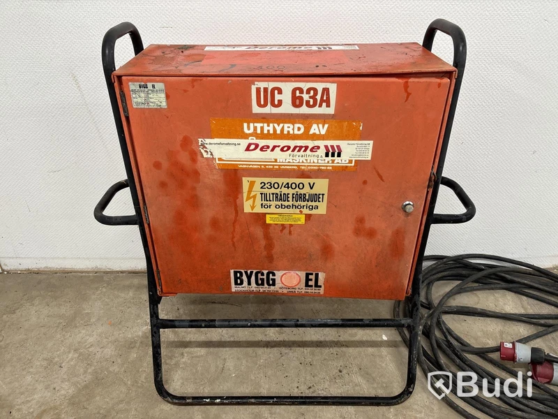 Byggcentral UC 63A & 3-faskablage