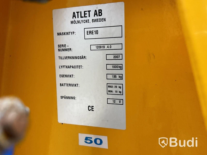 Höglyftande elhandtruck Atlet ERE10