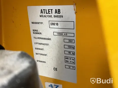 Höglyftande elhandtruck Atlet ERE10