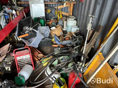 20 fots container med järnvägsutrustning & tillbehör
