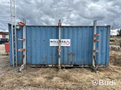 20 fots container med järnvägsutrustning & tillbehör