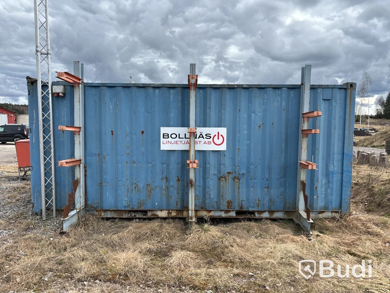 20 fots container med järnvägsutrustning & tillbehör