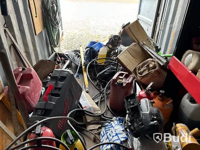20 fots container med järnvägsutrustning & tillbehör
