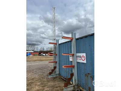 20 fots container med järnvägsutrustning & tillbehör