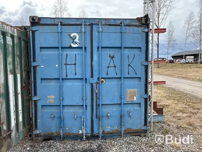 20 fots container med järnvägsutrustning & tillbehör