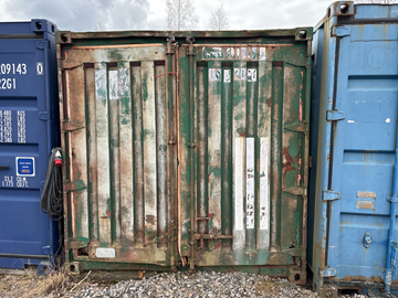 20 fots container med innehåll