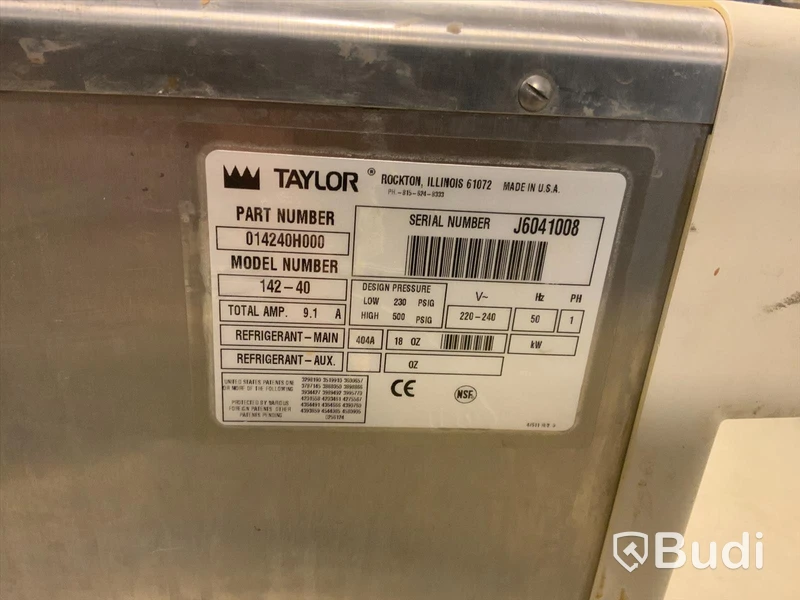 Taylor 142-40 mjukglassmaskin OBS saknar handtag