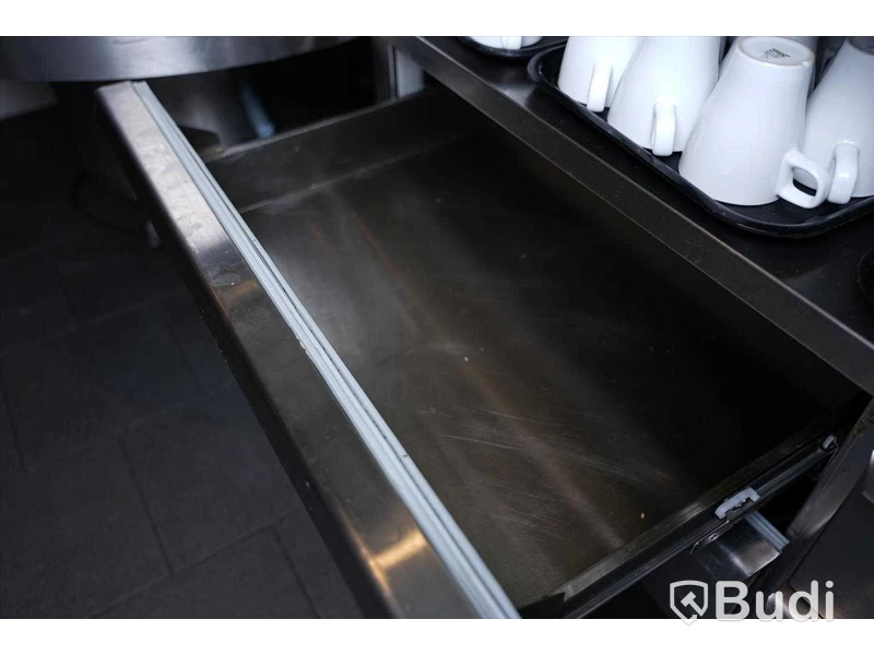 Grillbänk på hjul EVCO, 4 draglådor samt hyllplan