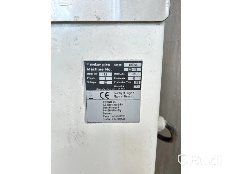 Degblandare AR 60/VL1 Bear varimixer med diverse tillbehör