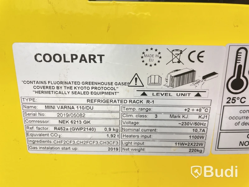 Kylskåp Coolpart, Mini varna 110/DU
