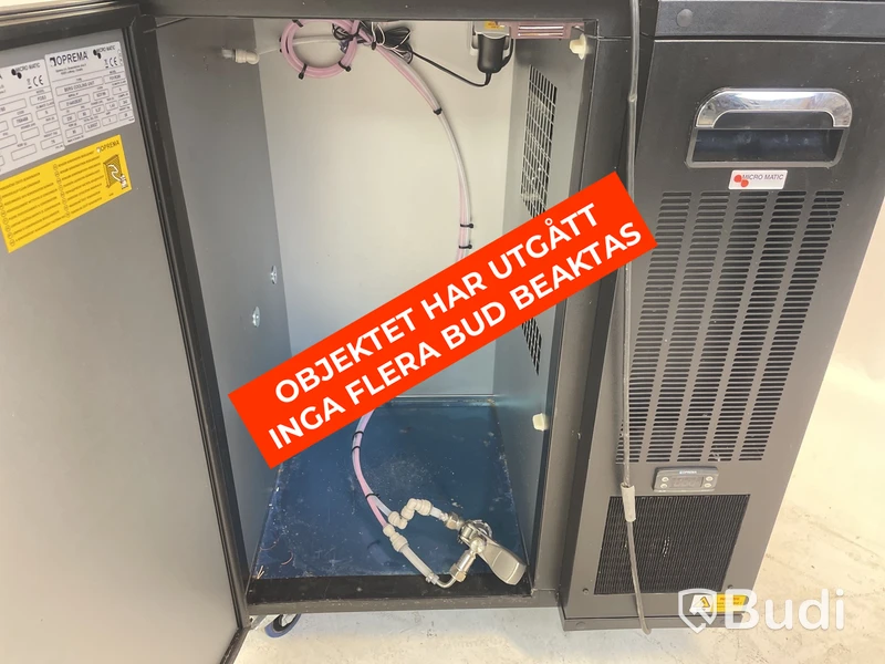 Kylanläggning för öl Oprema Micro Matic, FD1R290 och FDS3 samt Öltapp Kall