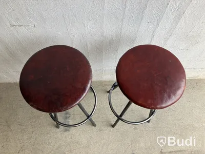 2 st. Barstolar med lädersits, Jonas Bohlin