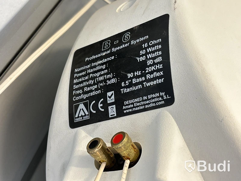 4 st högtalare Master Audio B-6