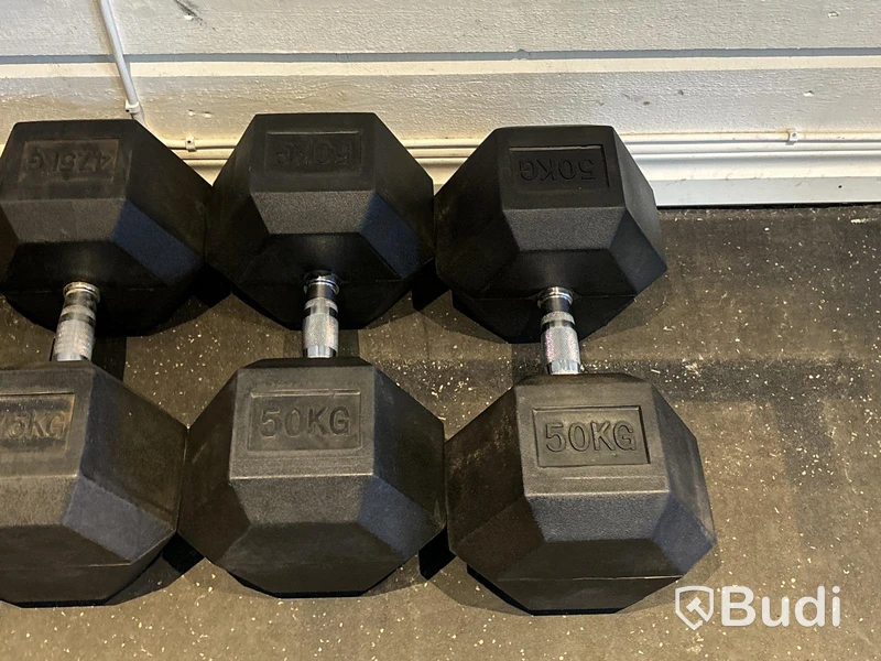 Hantelställ med hantlar 4-50 kg