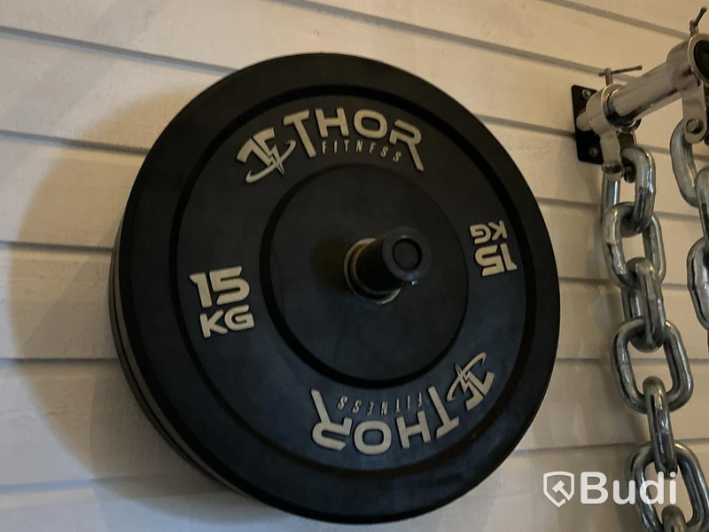 Skivstång med vikter Thor