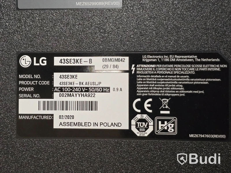 LG 43SE3KE-B | 43" TV/Bildskärm