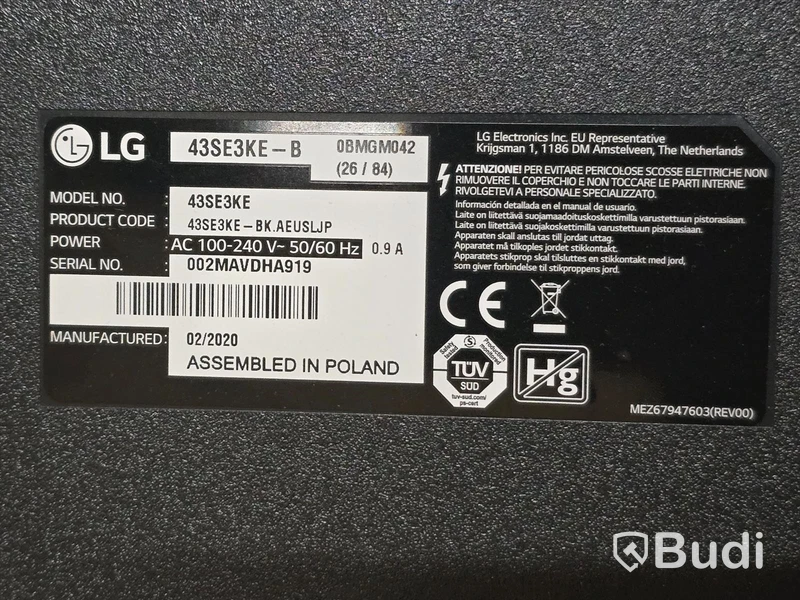 LG 43SE3KE-B | 43" TV/Bildskärm