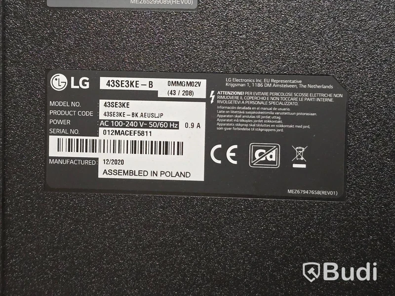 LG 43SE3KE-B | 43" TV/Bildskärm