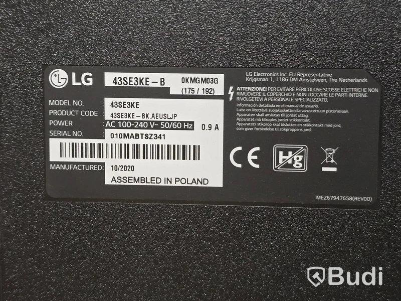 LG 43SE3KE-B | 43" TV/Bildskärm