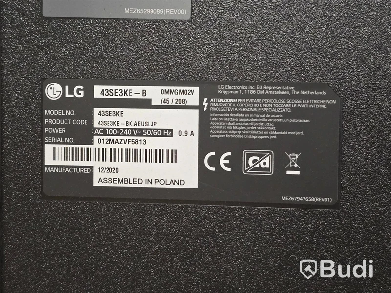 LG 43SE3KE-B | 43" TV/Bildskärm