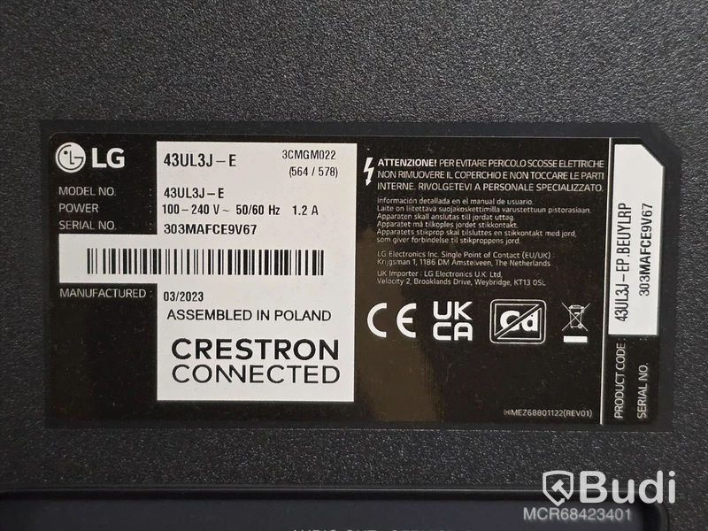 LG 43UL3J-E | 43" TV/Bildskärm