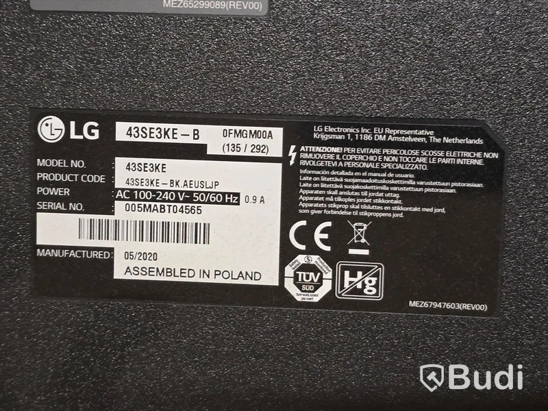 LG 43SE3KE-B | 43" TV/Bildskärm