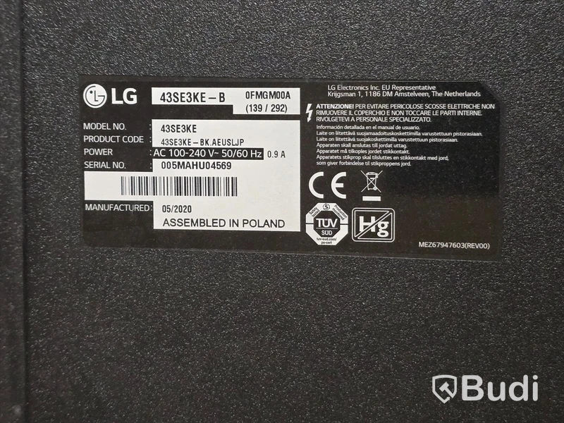 LG 43SE3KE-B | 43" TV/Bildskärm